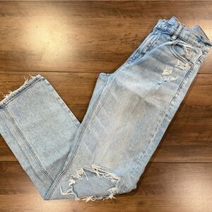 American Eagle Outfitters Light Blue Straight Leg Jeans